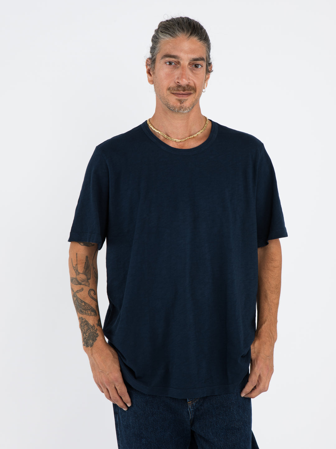 amaro s/s crew neck top MIDNIGHT
