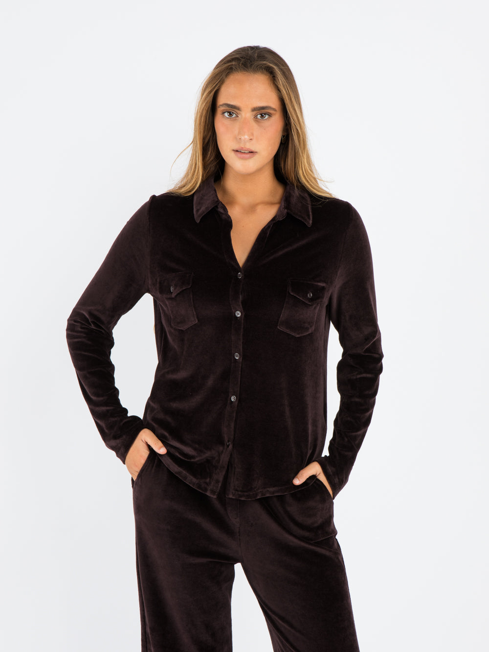 Long sleeve shirt EGGPLANT MIX