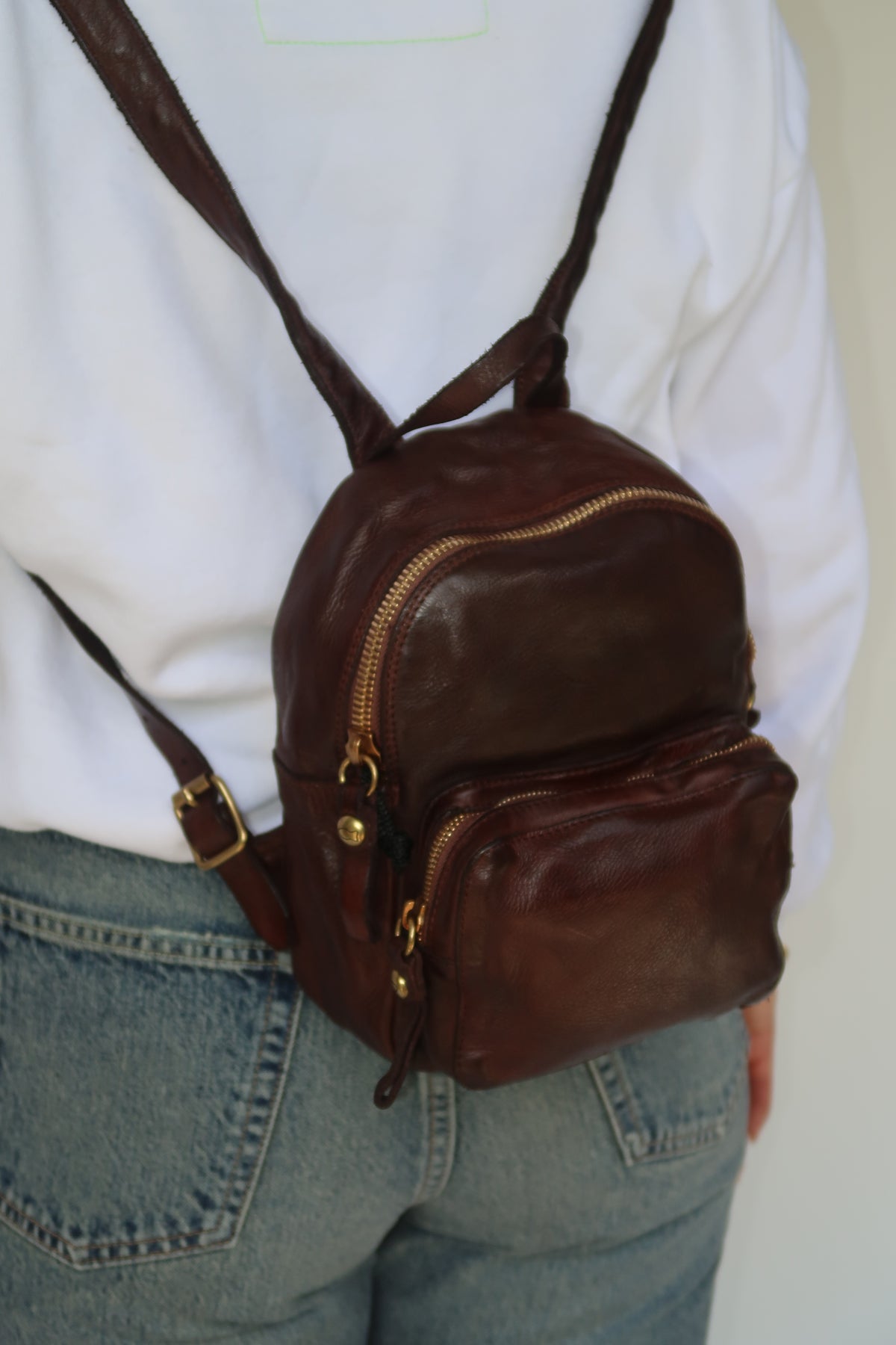 SMALL BACKPACK BROWN