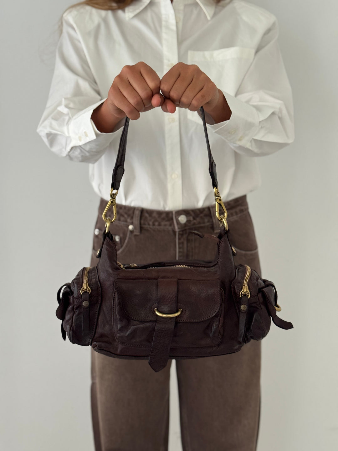 Elda shoulder bag BROWN