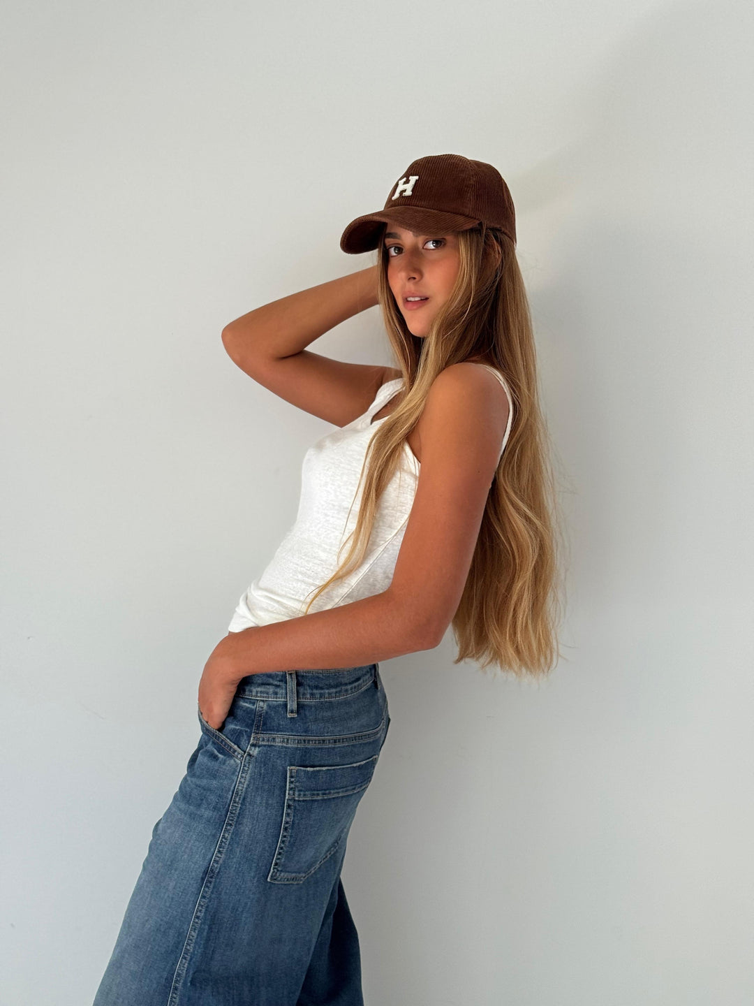 Woven cap CARAMEL