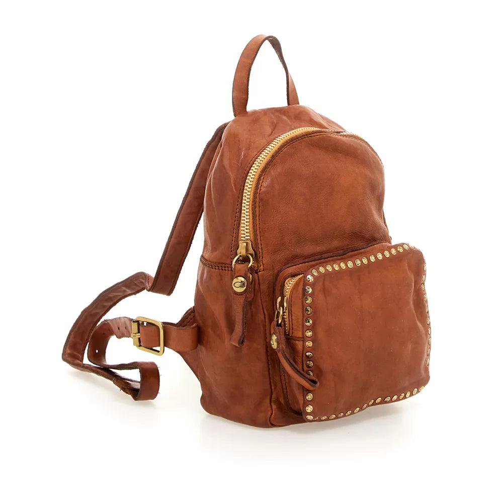 Small backpack COGNAC