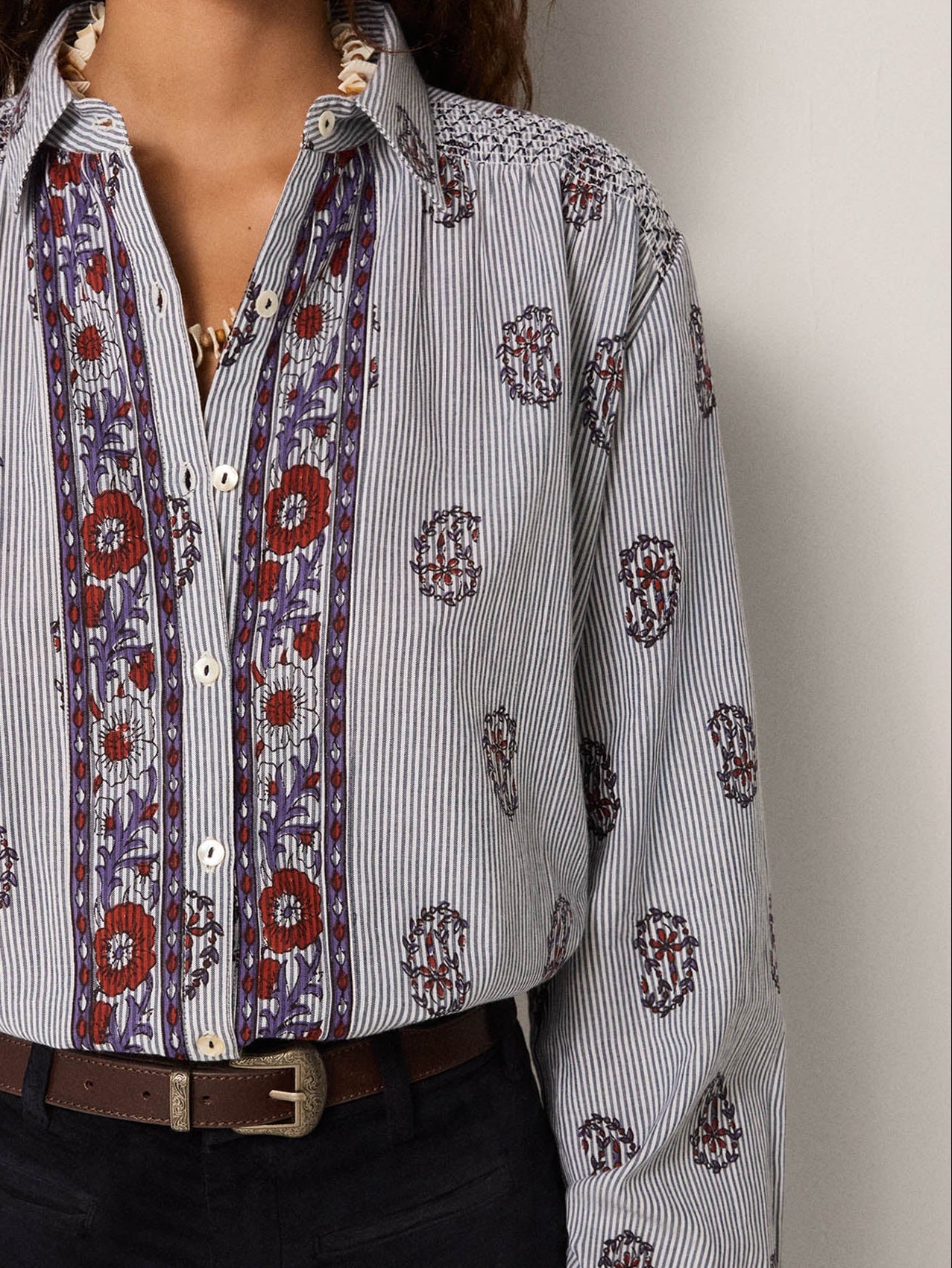 Blouse rustic groove sophie STRIPED MEADOW