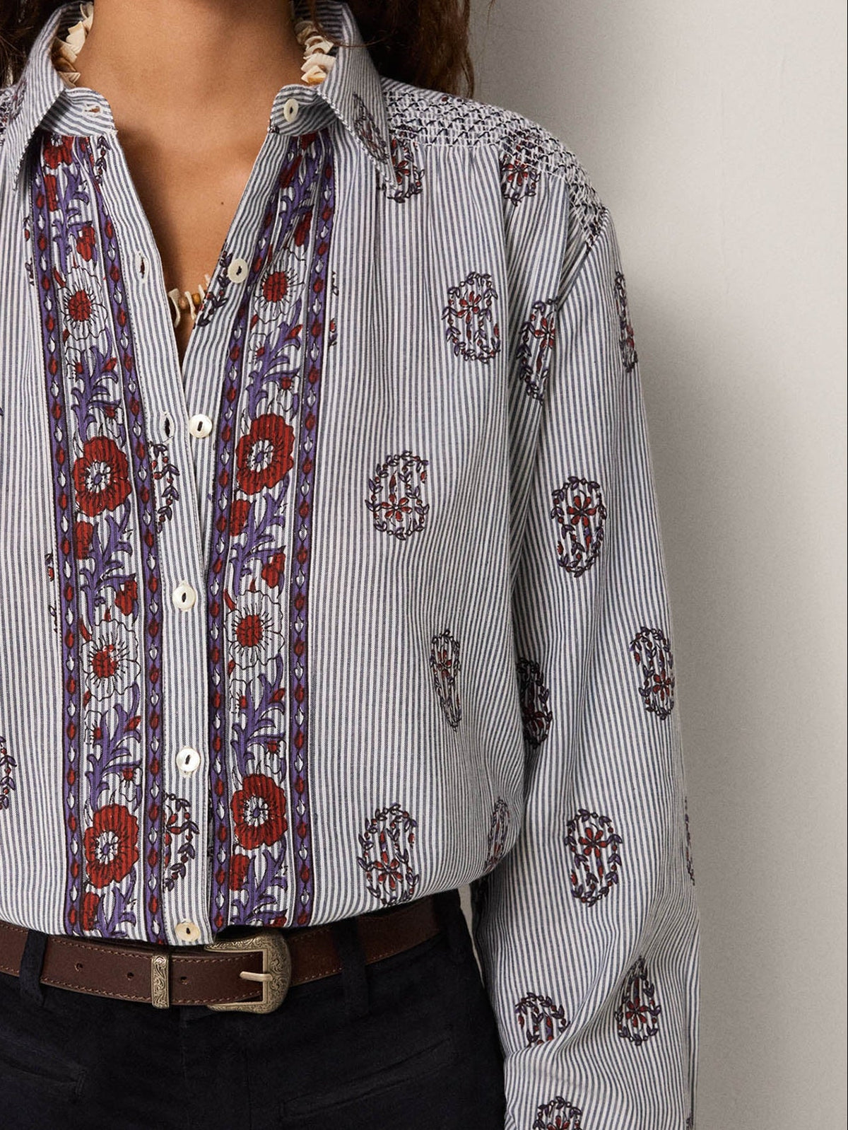 Blouse rustic groove sophie STRIPED MEADOW