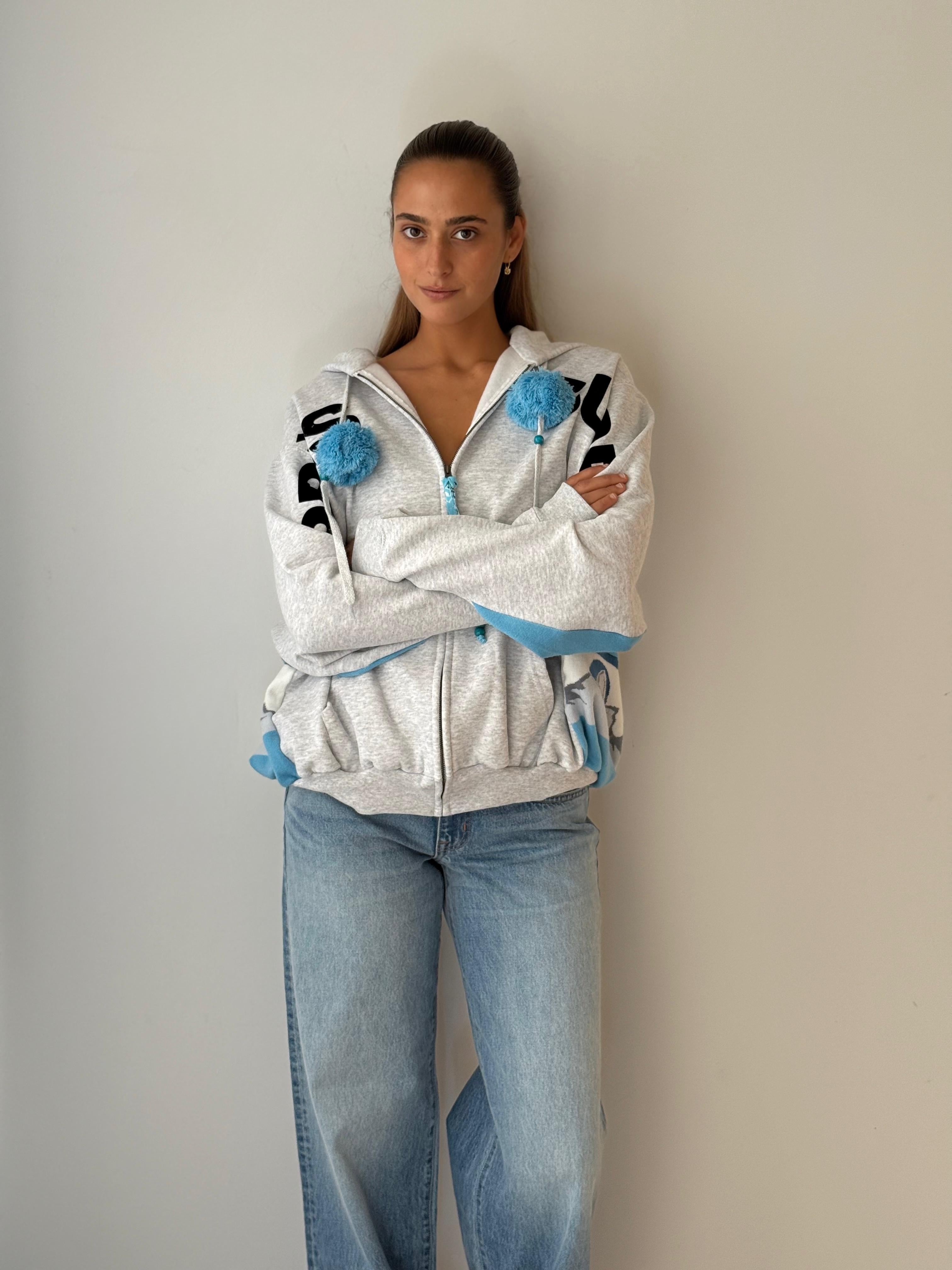 23 Big Hoodie Nils GREY