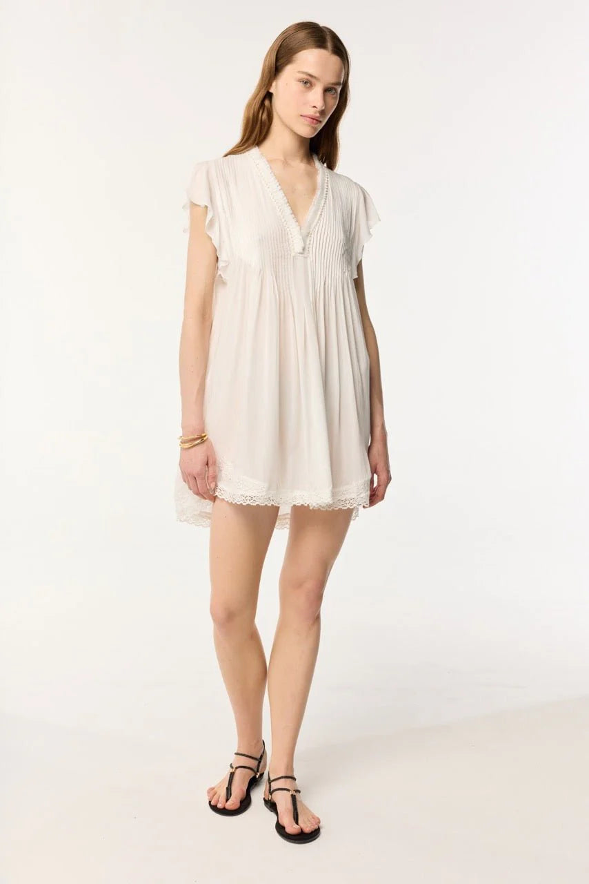 Mini dress Sasha OPTIC WHITE