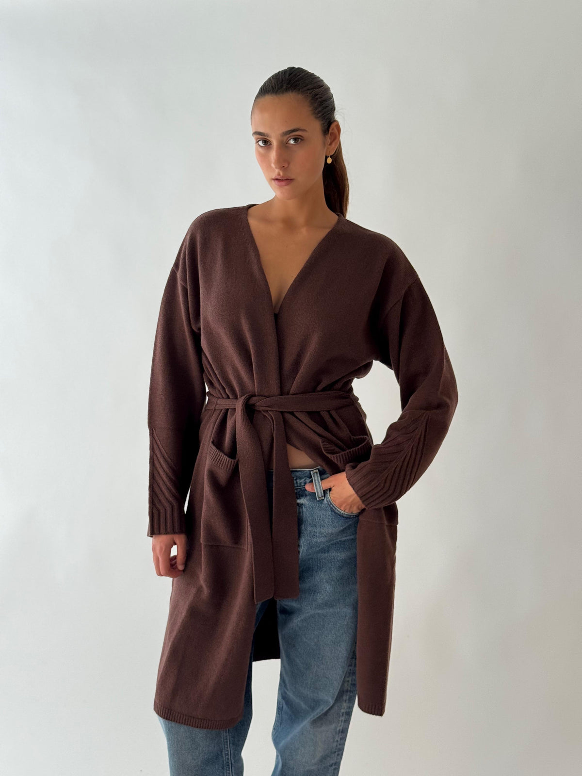 Waiscoat long sleeves CHOCOLAT