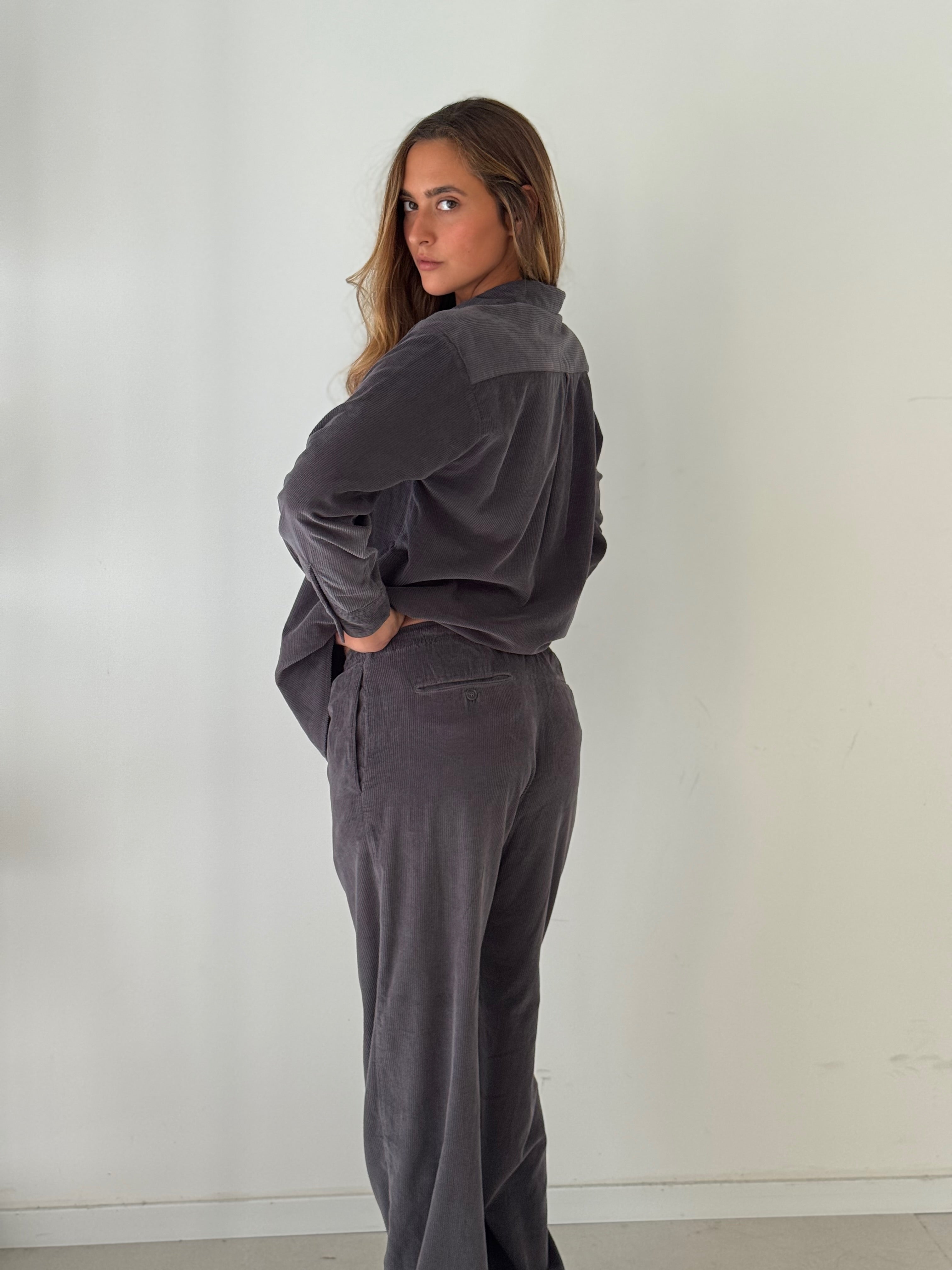 Plumiel woven pant ANTHRACITE