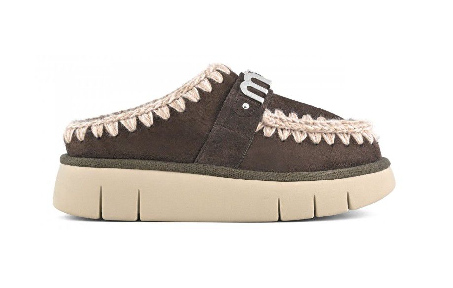 Bounce clog metal logo MOCHA