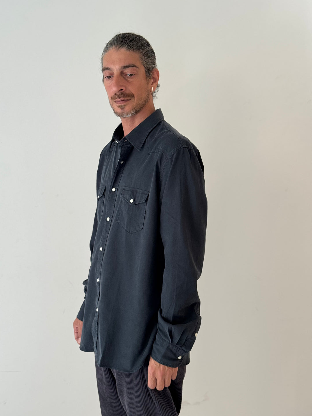 Pheonix woven shirt CARBONE