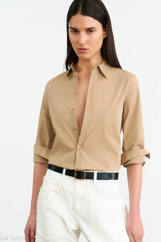 Dyllan shrunken shirt KHAKI