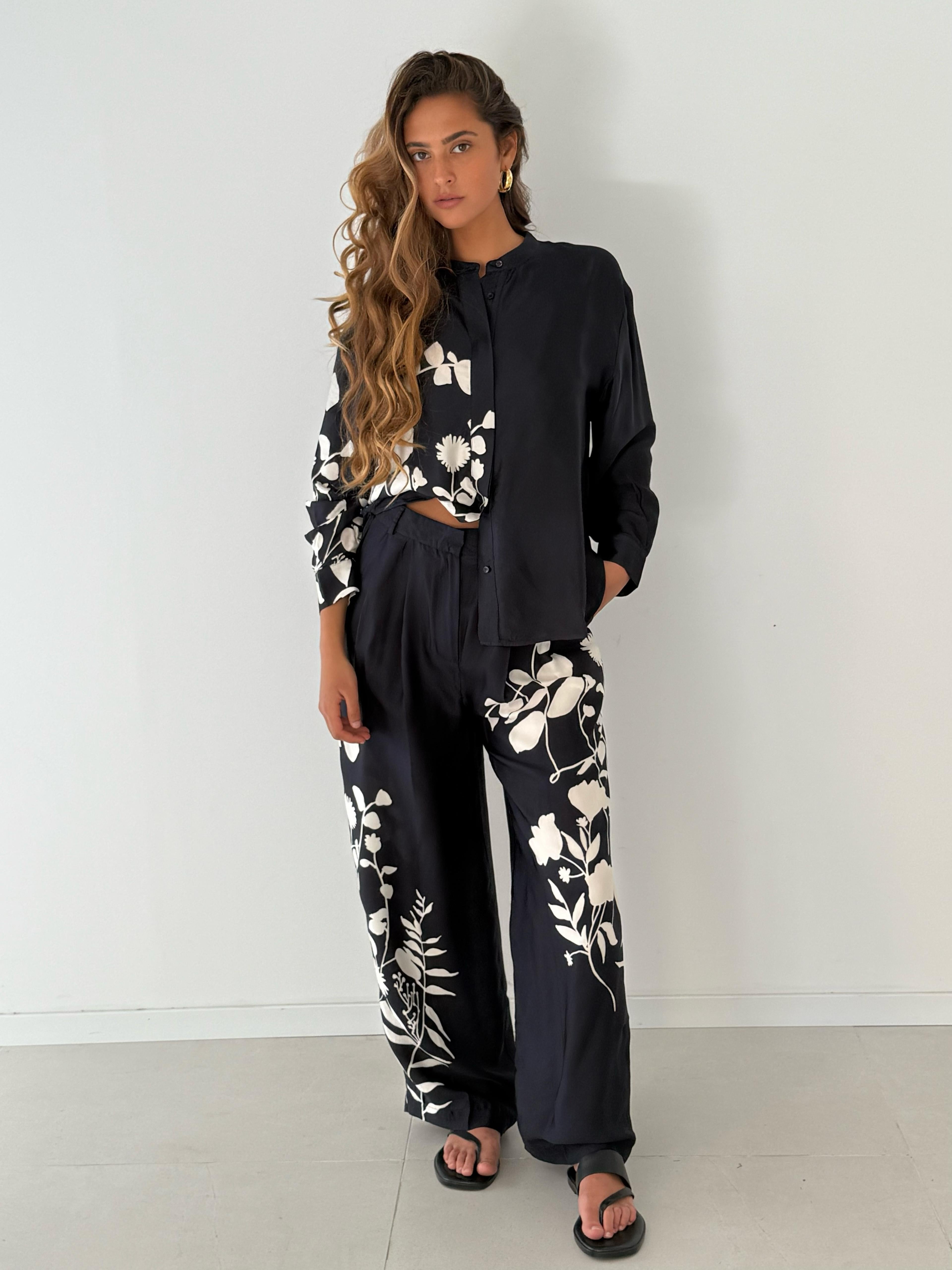 Rim pants RAYURES BORDEAU