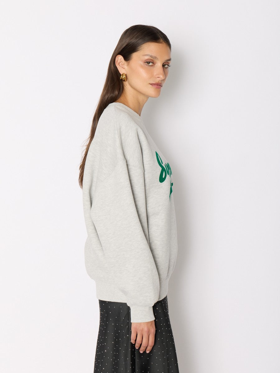 Supercool oversized sweatshirt MELANGE GREY