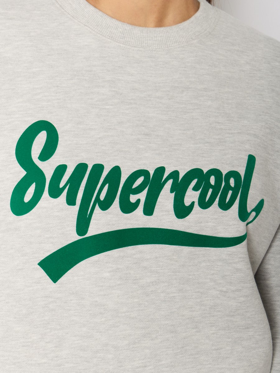 Supercool oversized sweatshirt MELANGE GREY