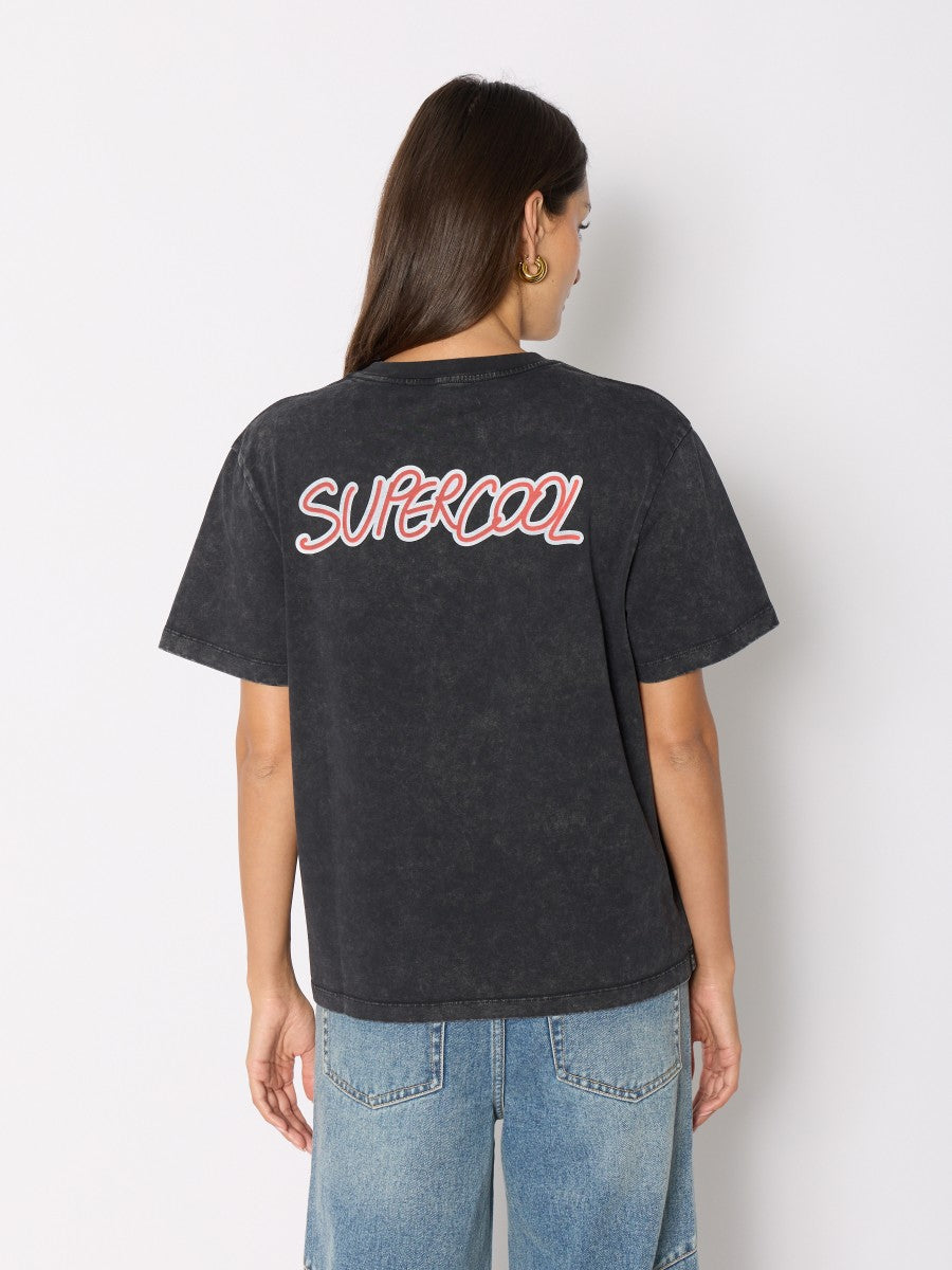 Lets roll T shirt CARBONE