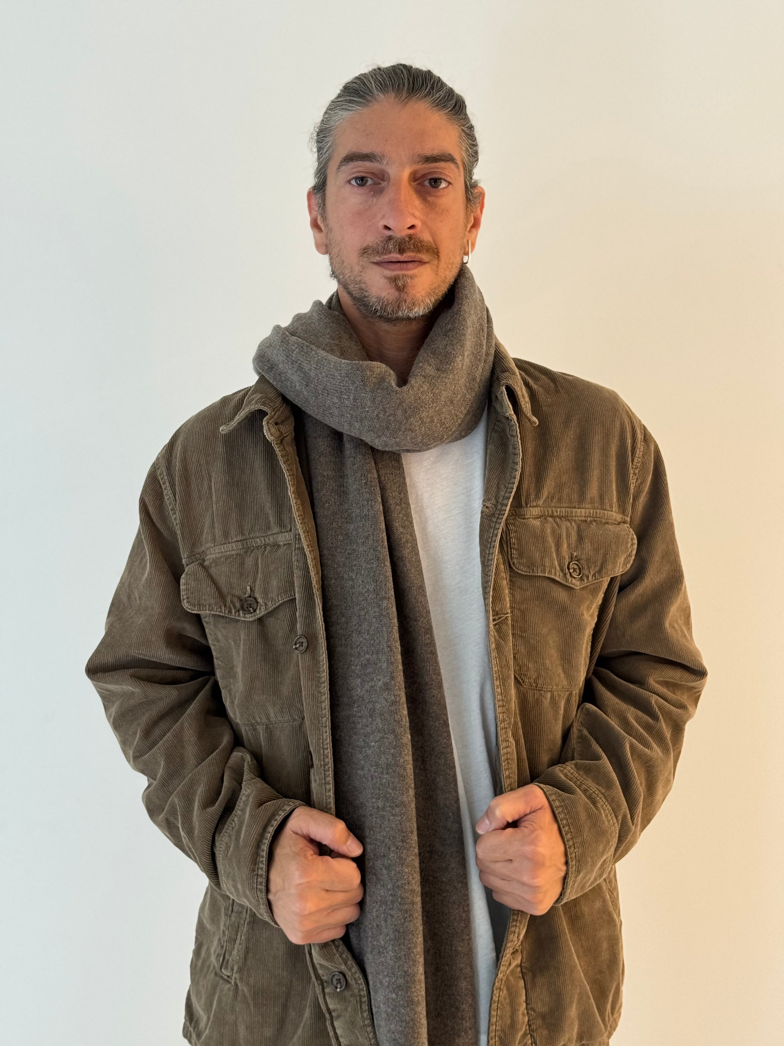 Cashmere scarf MUSHROOM