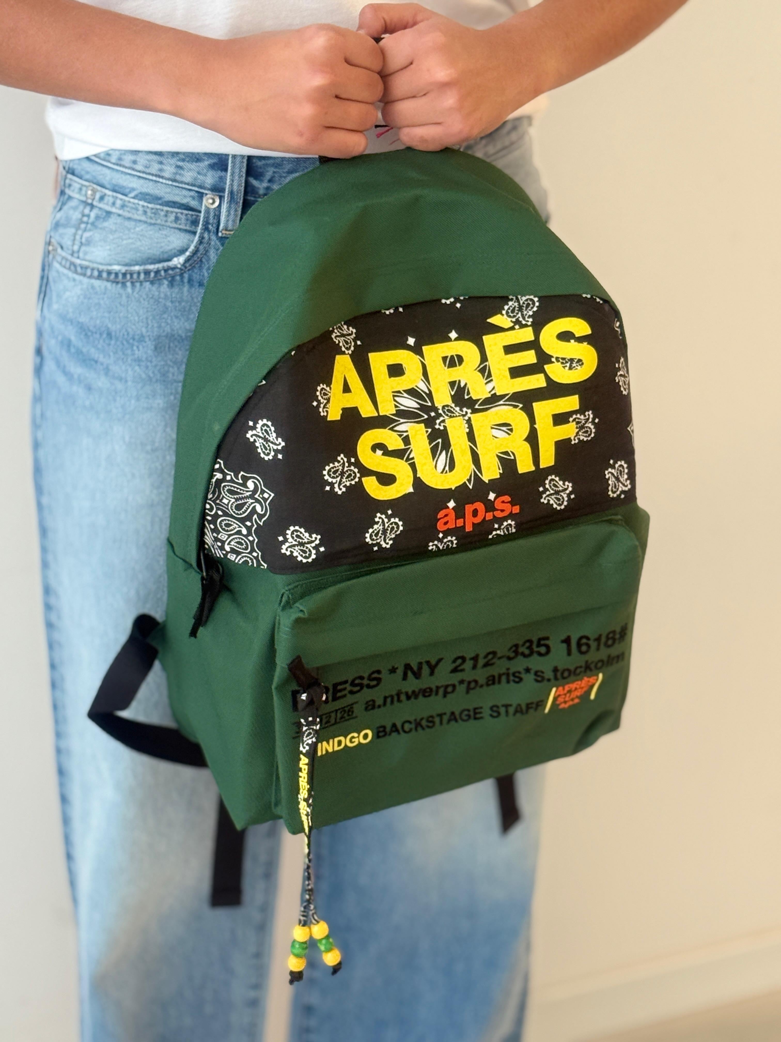 Ski Dubai backpack GREEN BANDANA