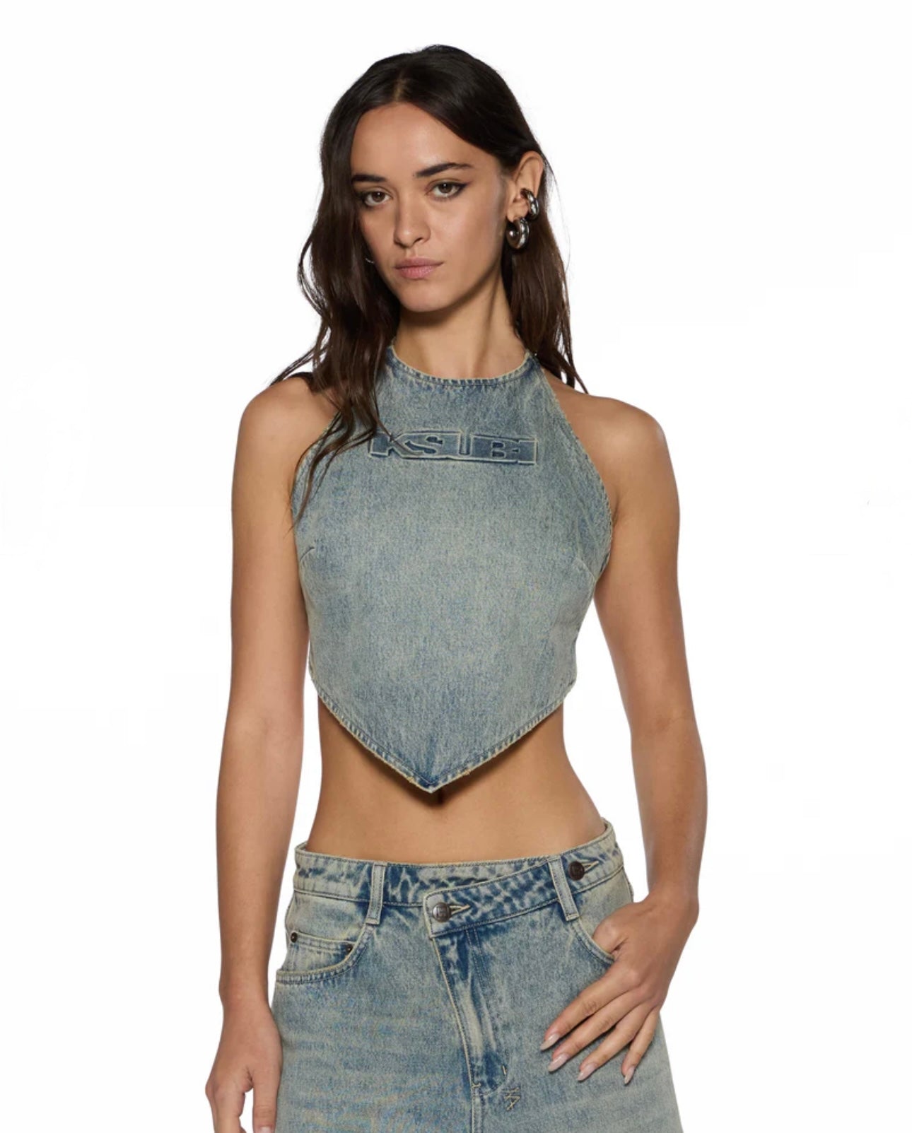 Bolt top folk DENIM