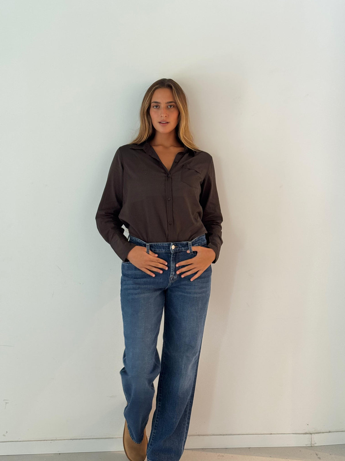 Calie straight artifact NAVY