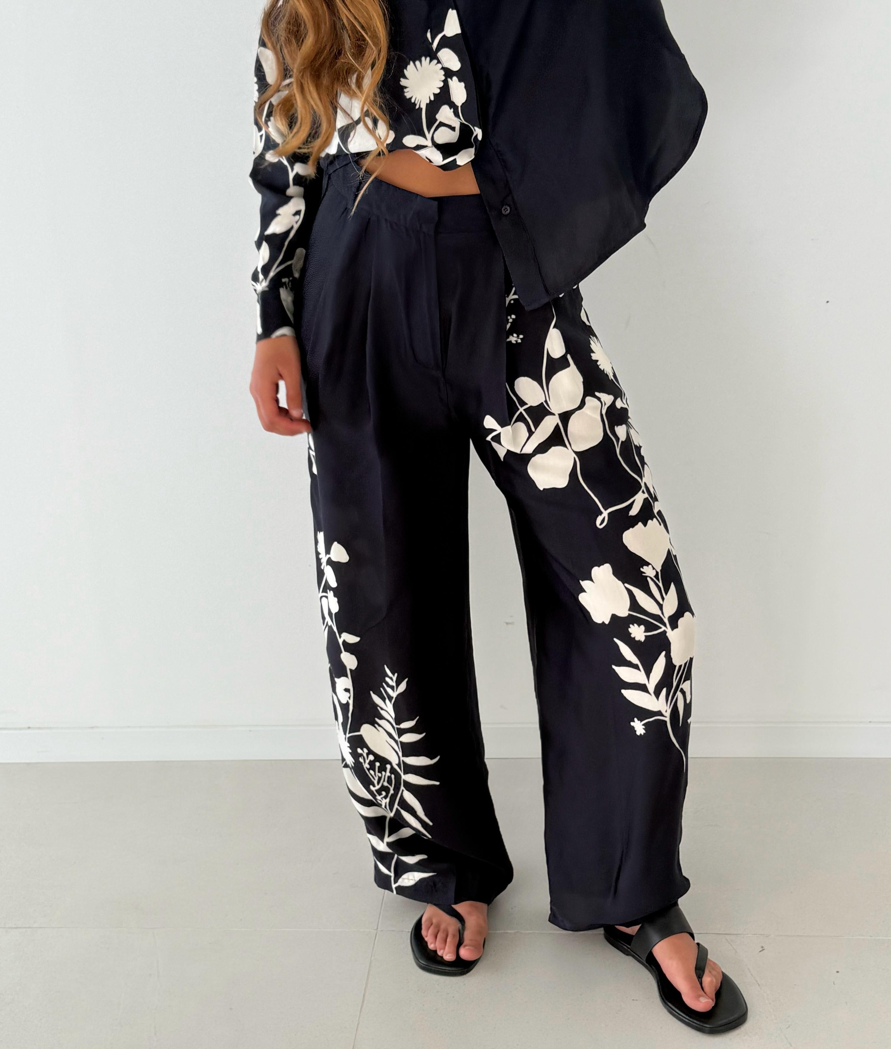 Rim pants RAYURES BORDEAU