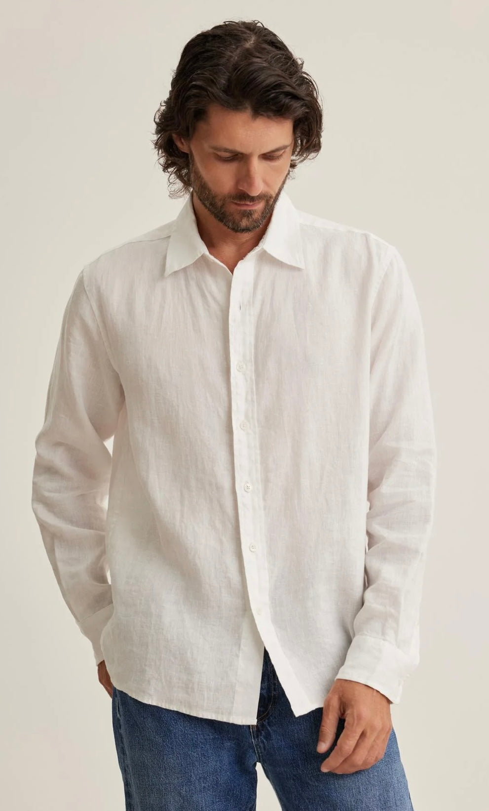 Caruso LS shirt WHITE
