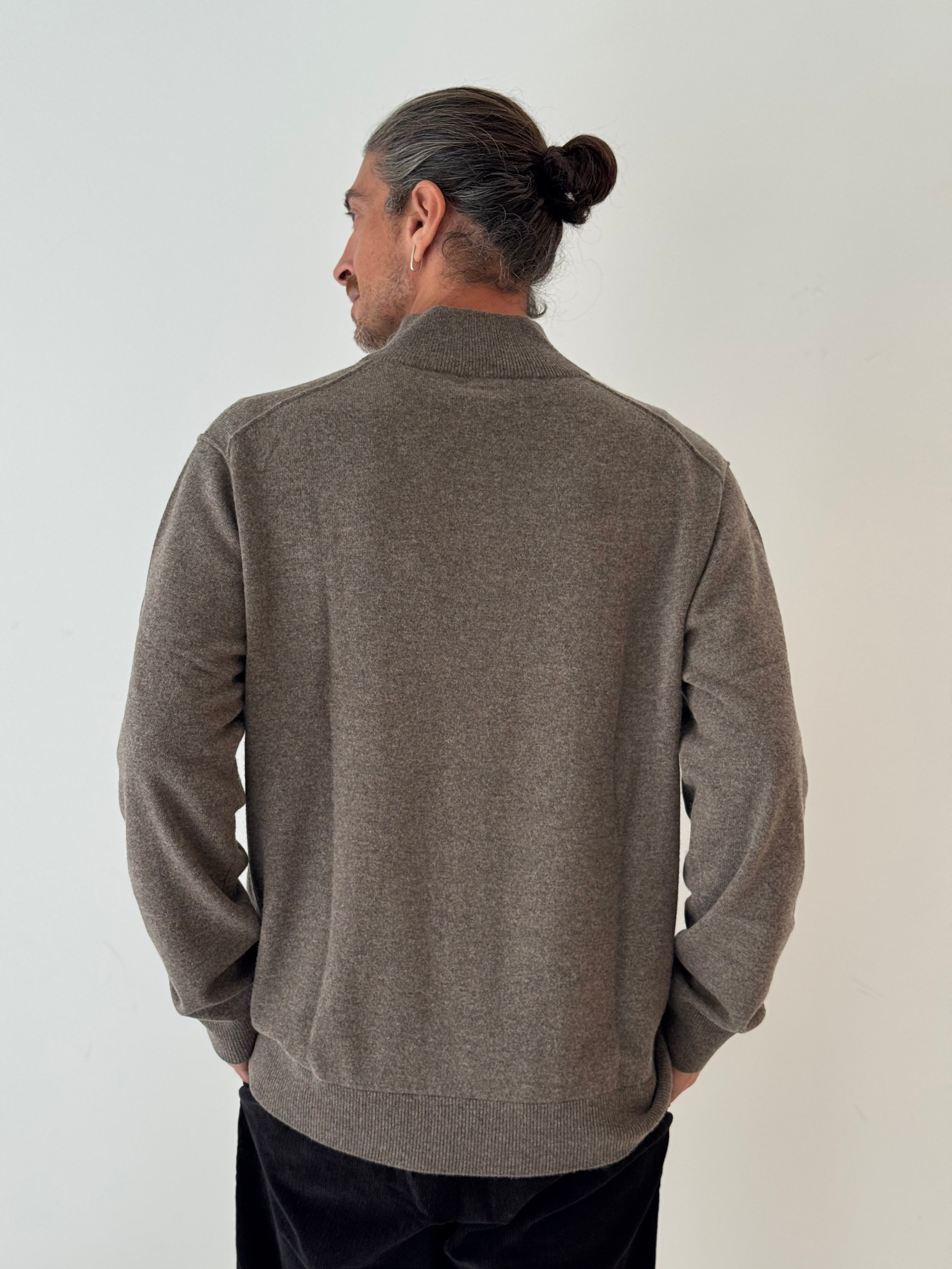 Cashmere trucker MUSHROOM