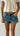 baggy short texas blue studded DENIM