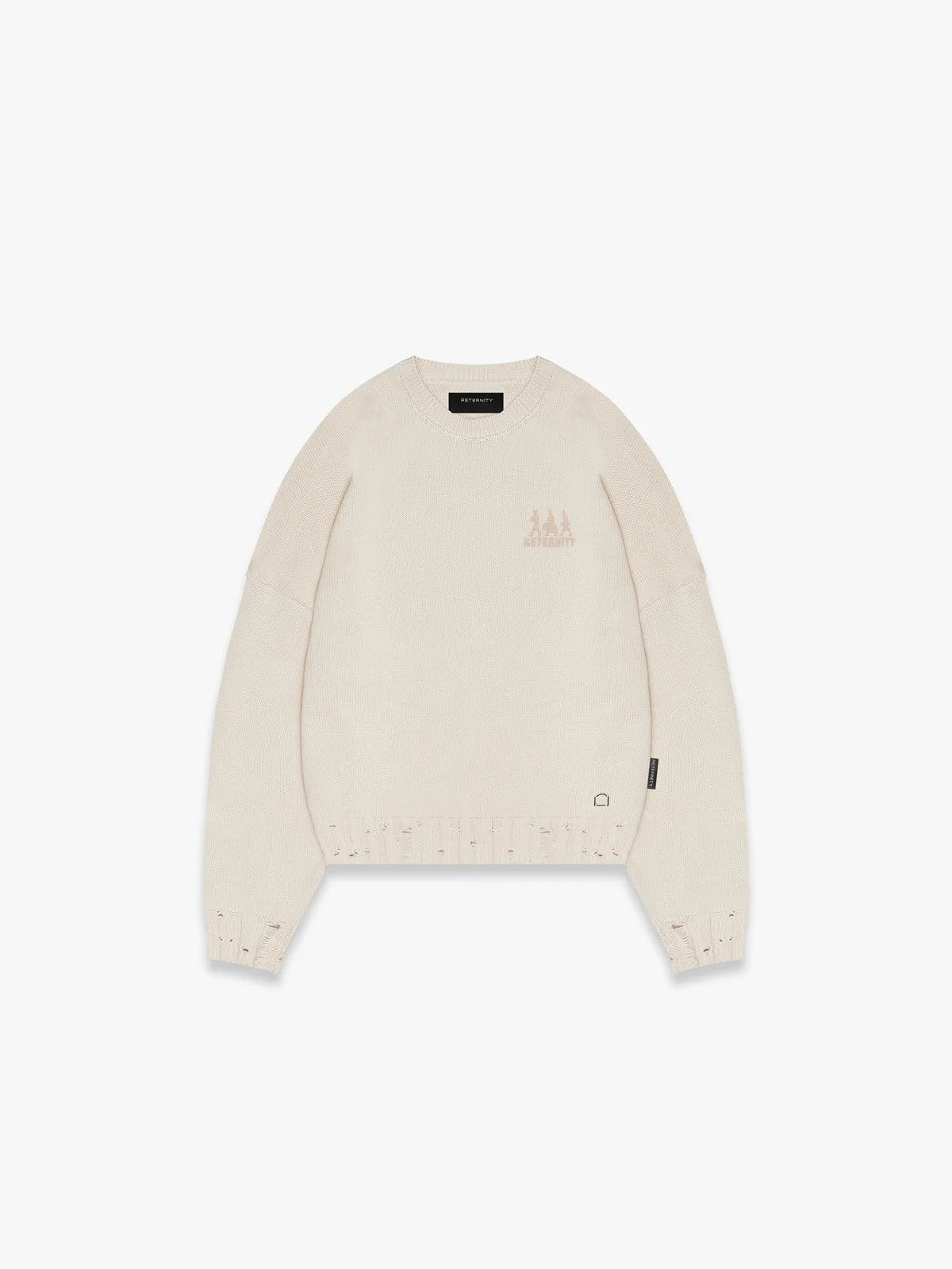 CREATIVE DEPT logo sweater CREAM