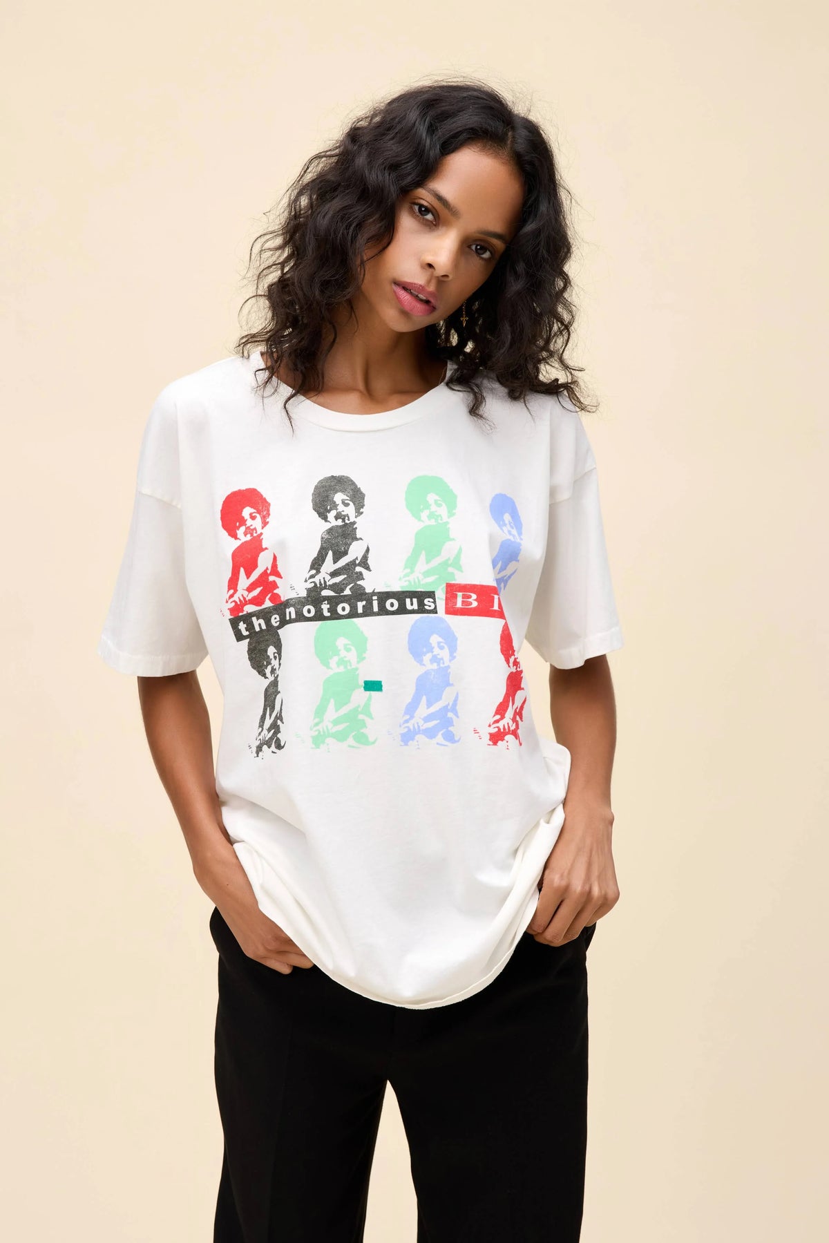 Biggie baby tee VINTAGE WHITE