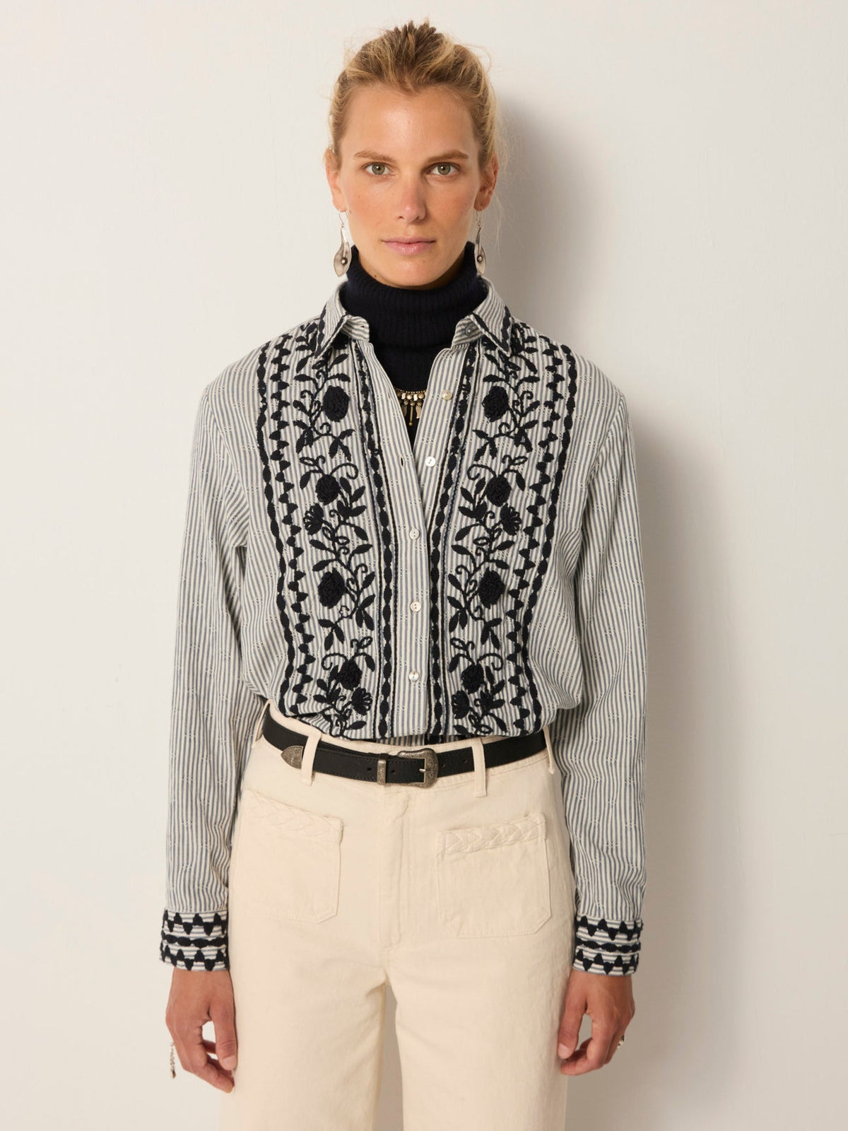 Blouse laberynth amanda AZZURRO