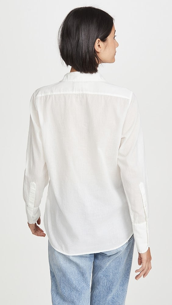 Cotton voile nl shirt IVORY