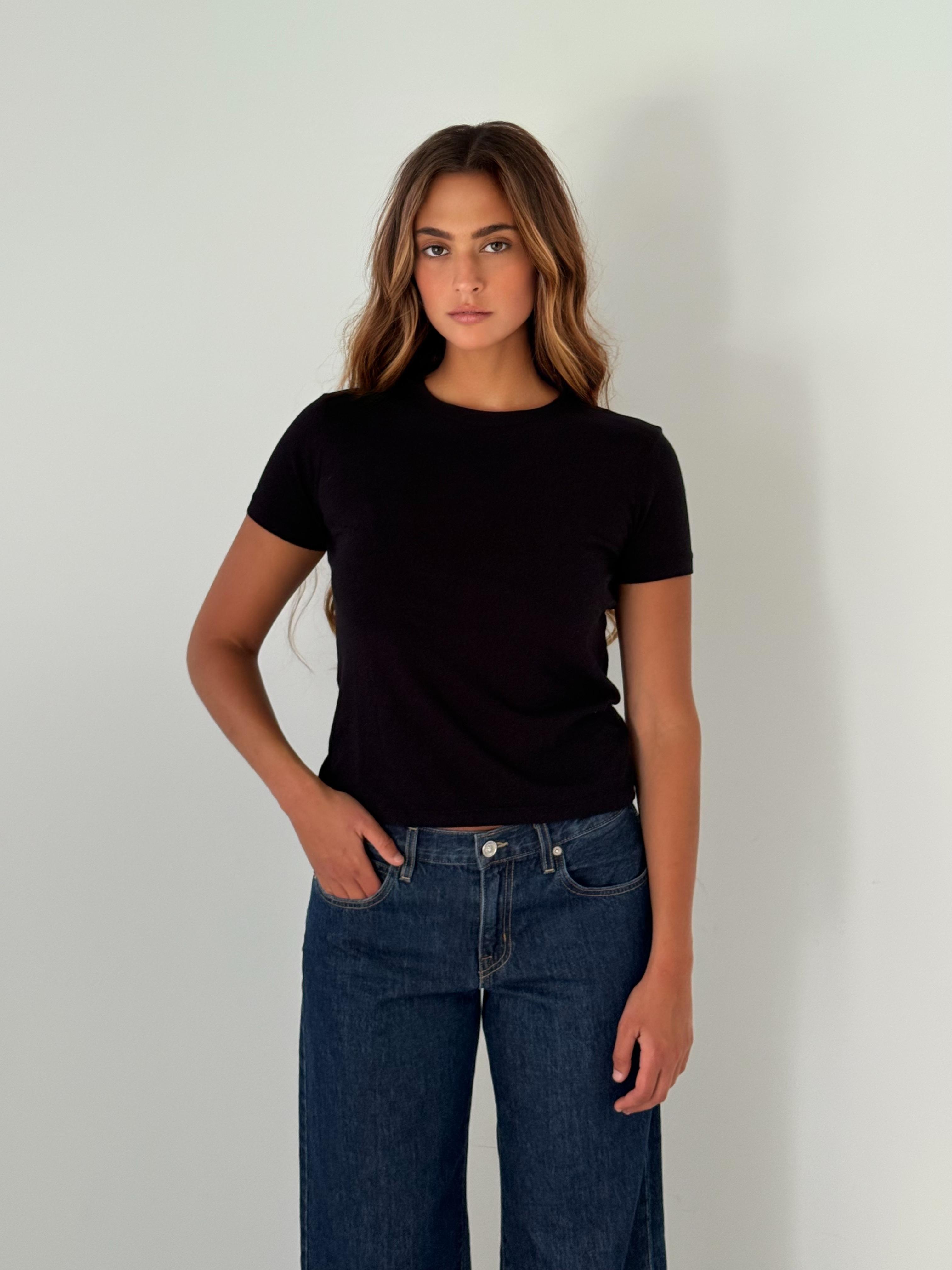 Sierra crew neck tee BLACK