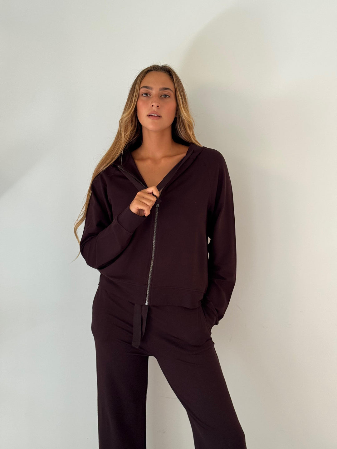 Zip hoody EGGPLANT MIX