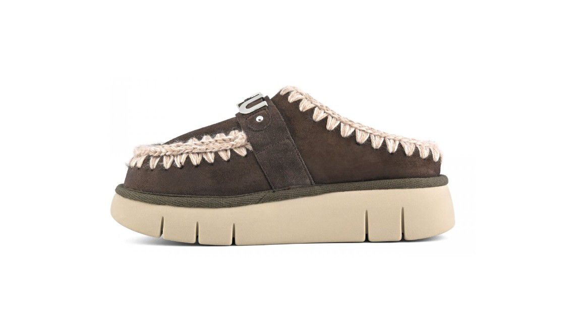 Bounce clog metal logo MOCHA