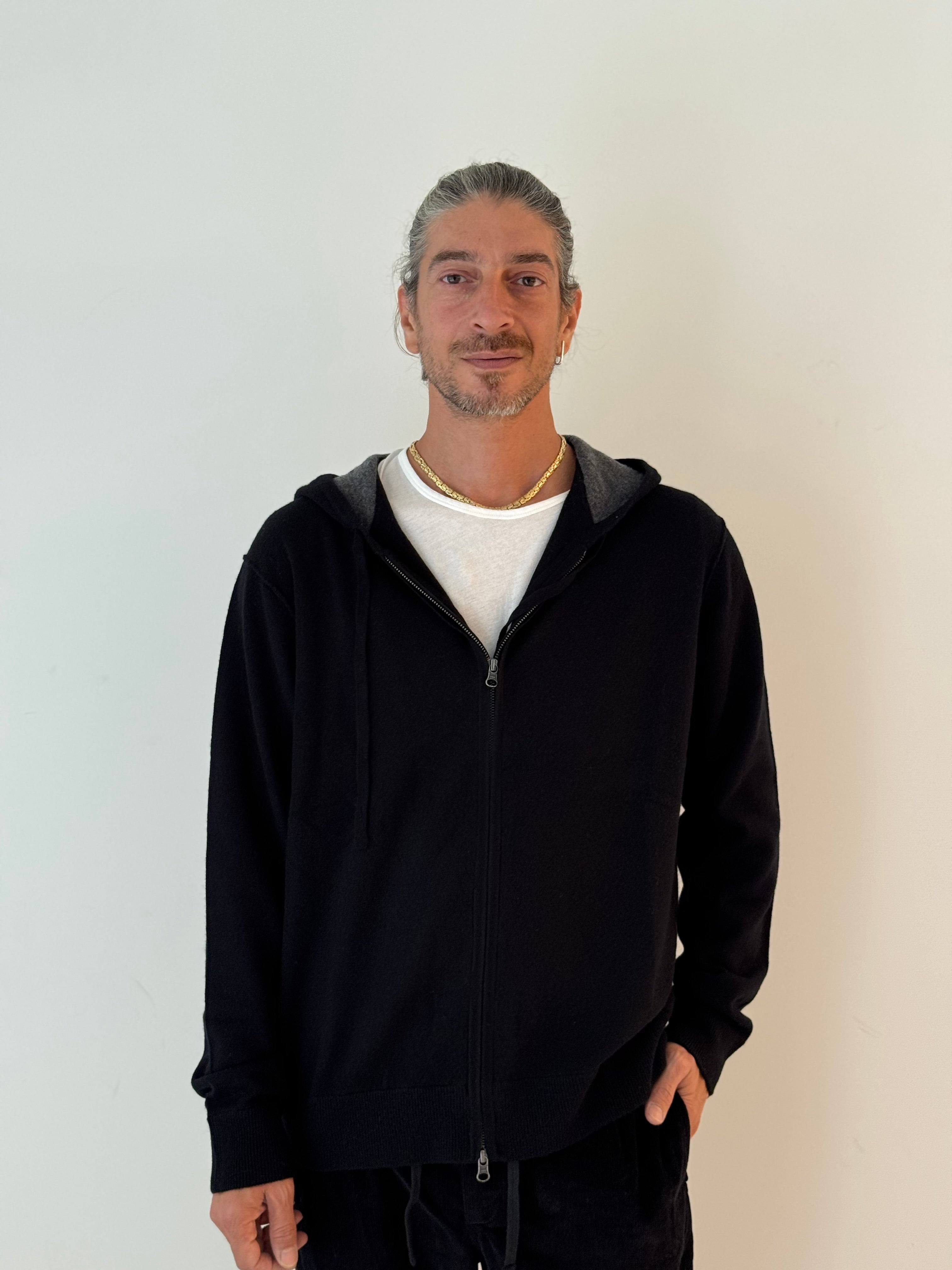 Cashmere hoodie BLACK