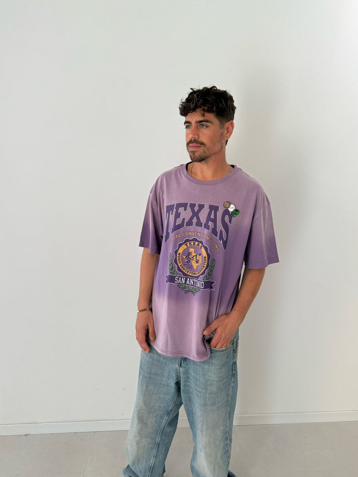 T-shirt trucker texas V.PURPLE
