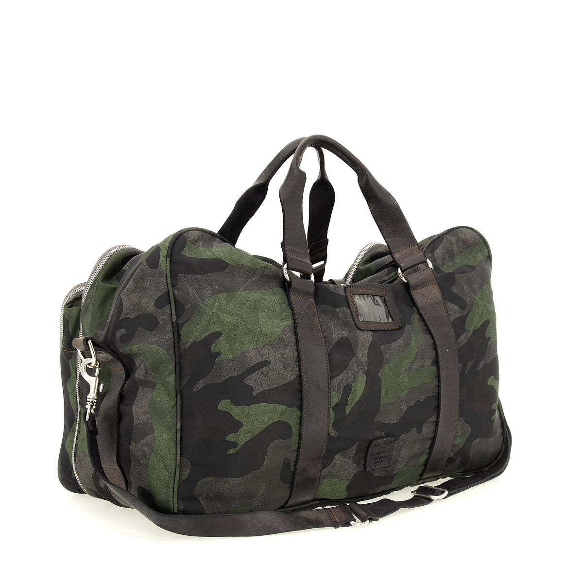 gran sasso weekend bag nylon+cow CAMO GREY