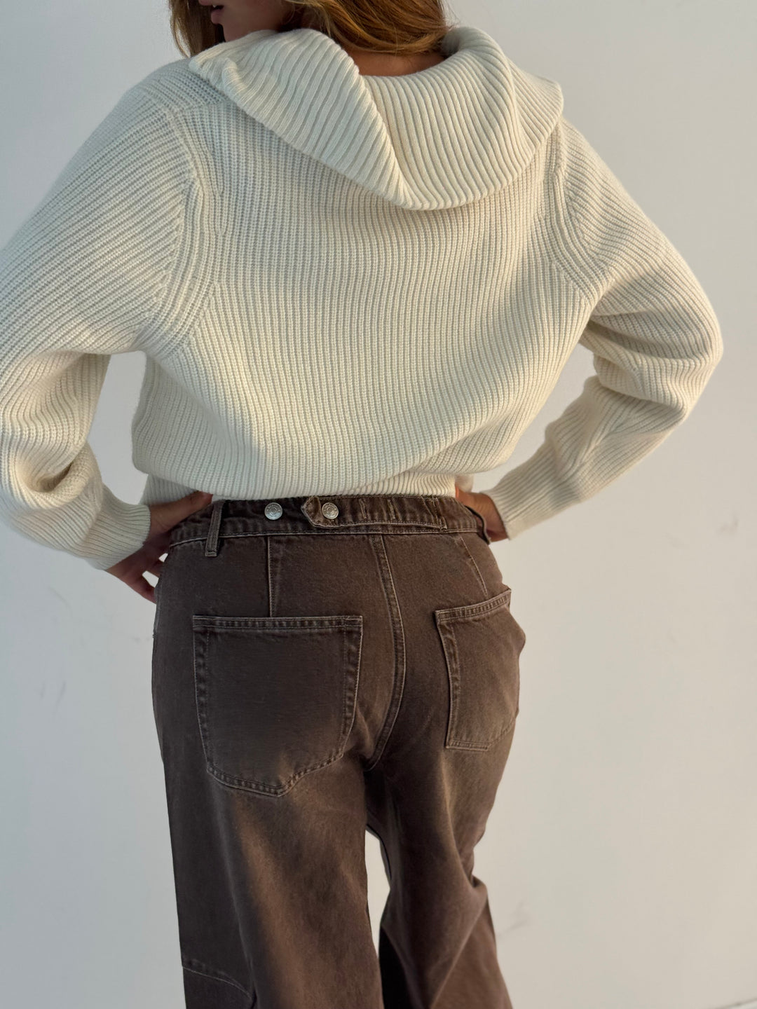Straight leg jeans BROWN