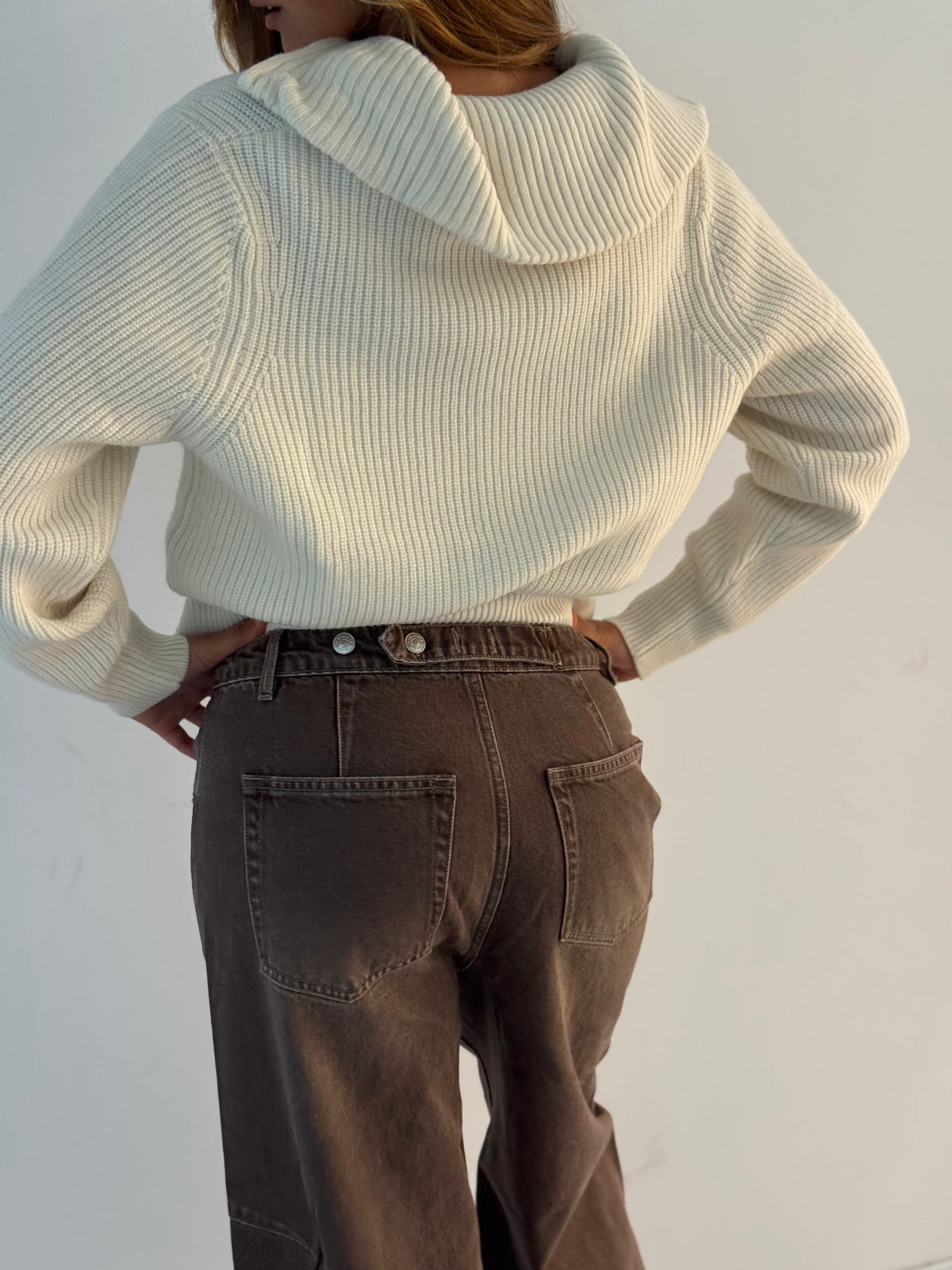 Straight leg jeans BROWN