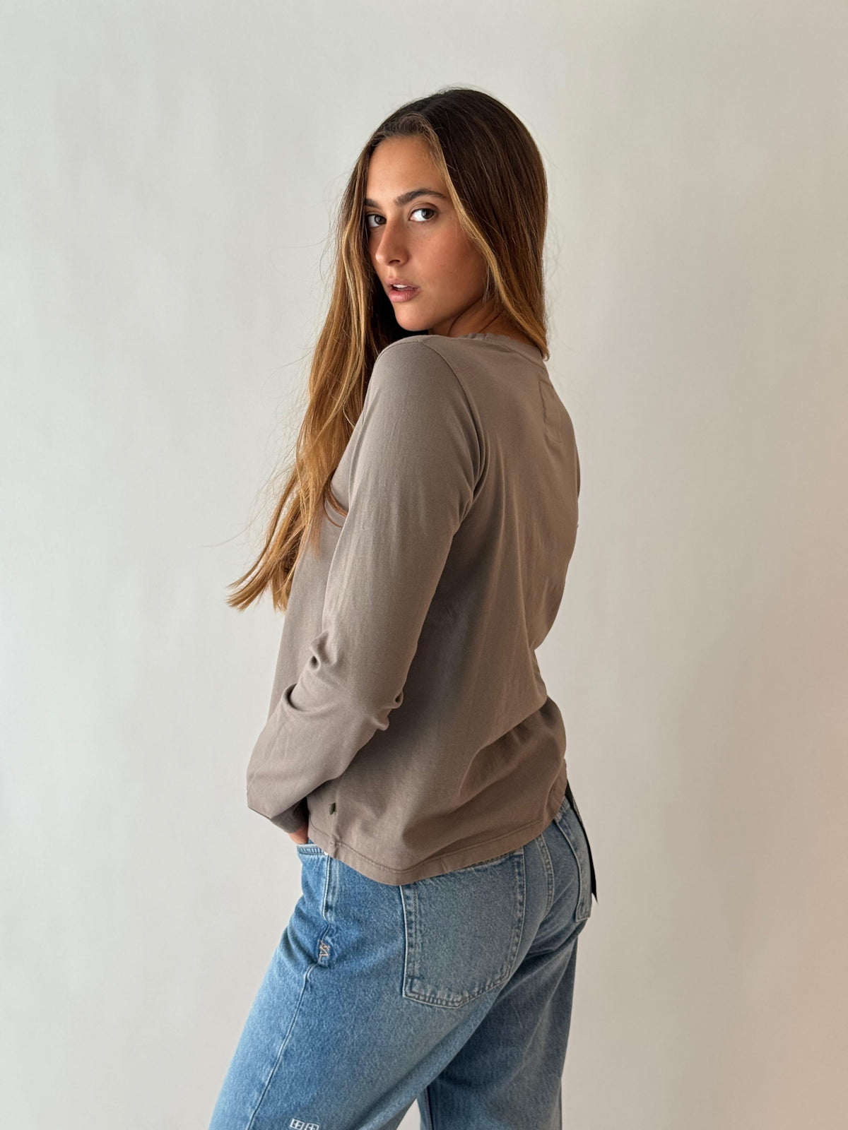 Vicente long sleeve tee SYCAMORE