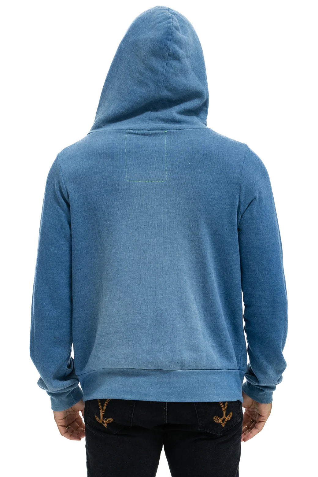 5 STRIPE - ZIP HOODIE FADED WATER