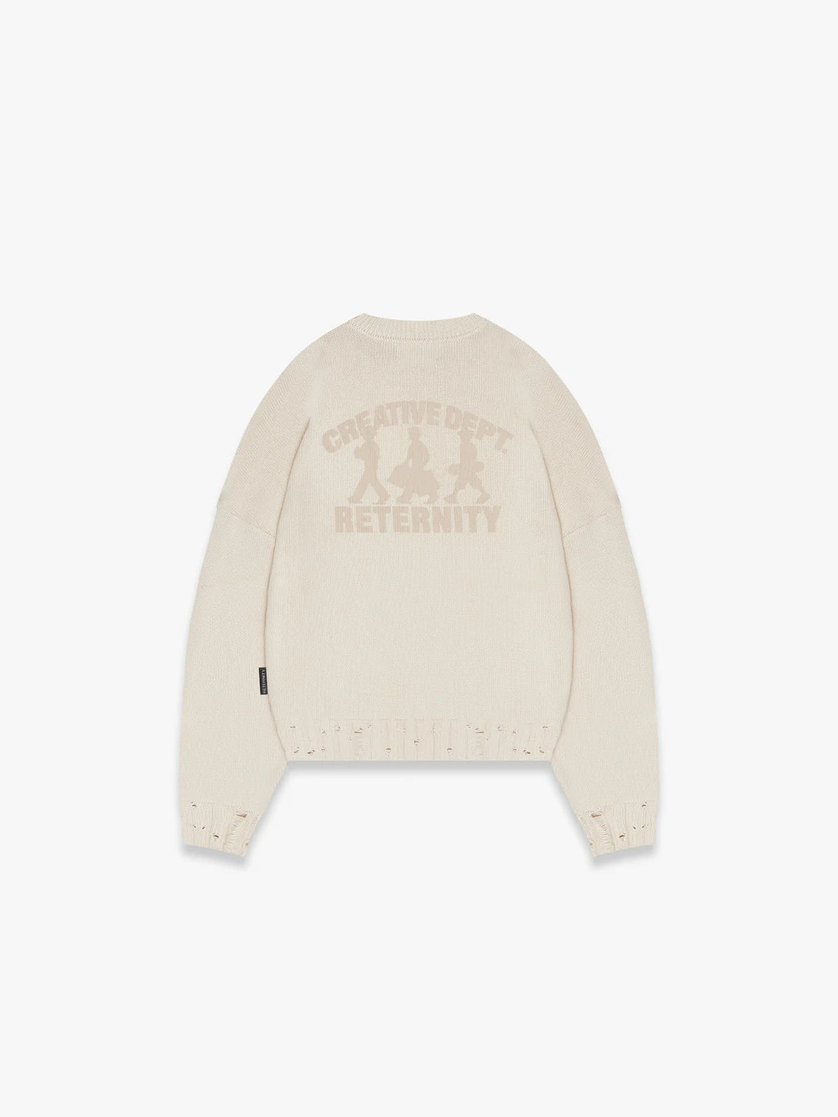 CREATIVE DEPT logo sweater CREAM