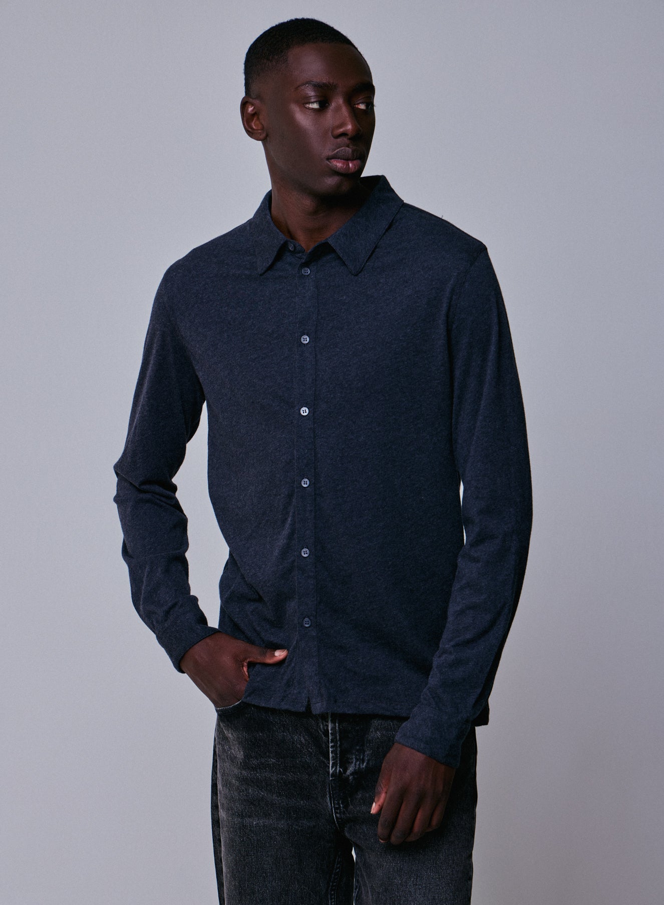 Buttond shirt BLEU SAPHIR