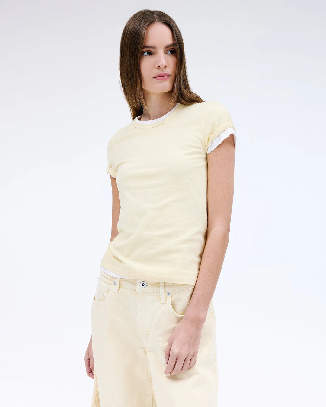 Simple tee sunlight YELLOW