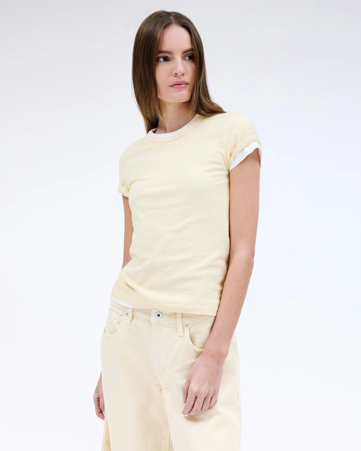 Simple tee sunlight YELLOW