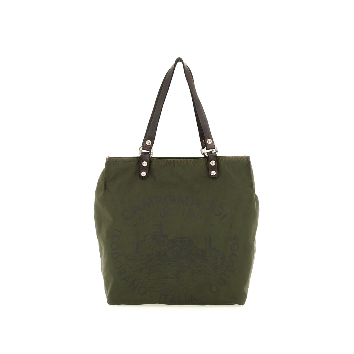 blackburn shopping nylon+cow MILITARY+BROWN