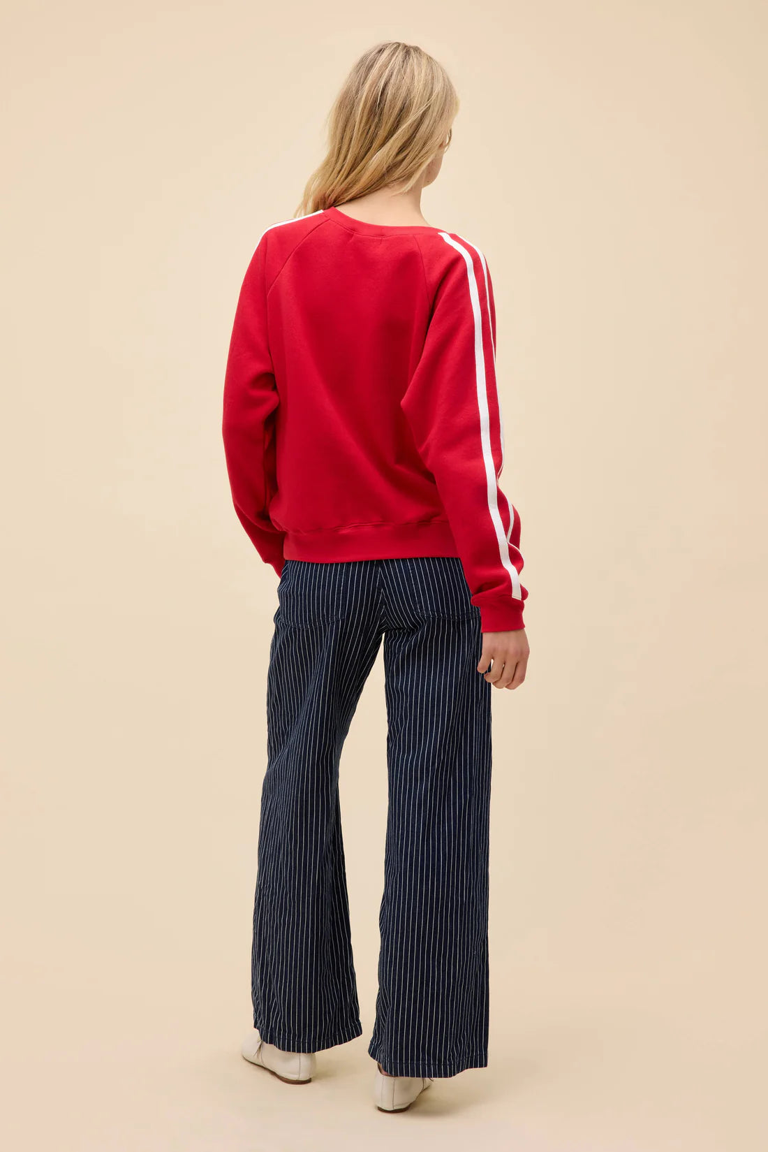 5 Star racing v-neck sweatshirt RED