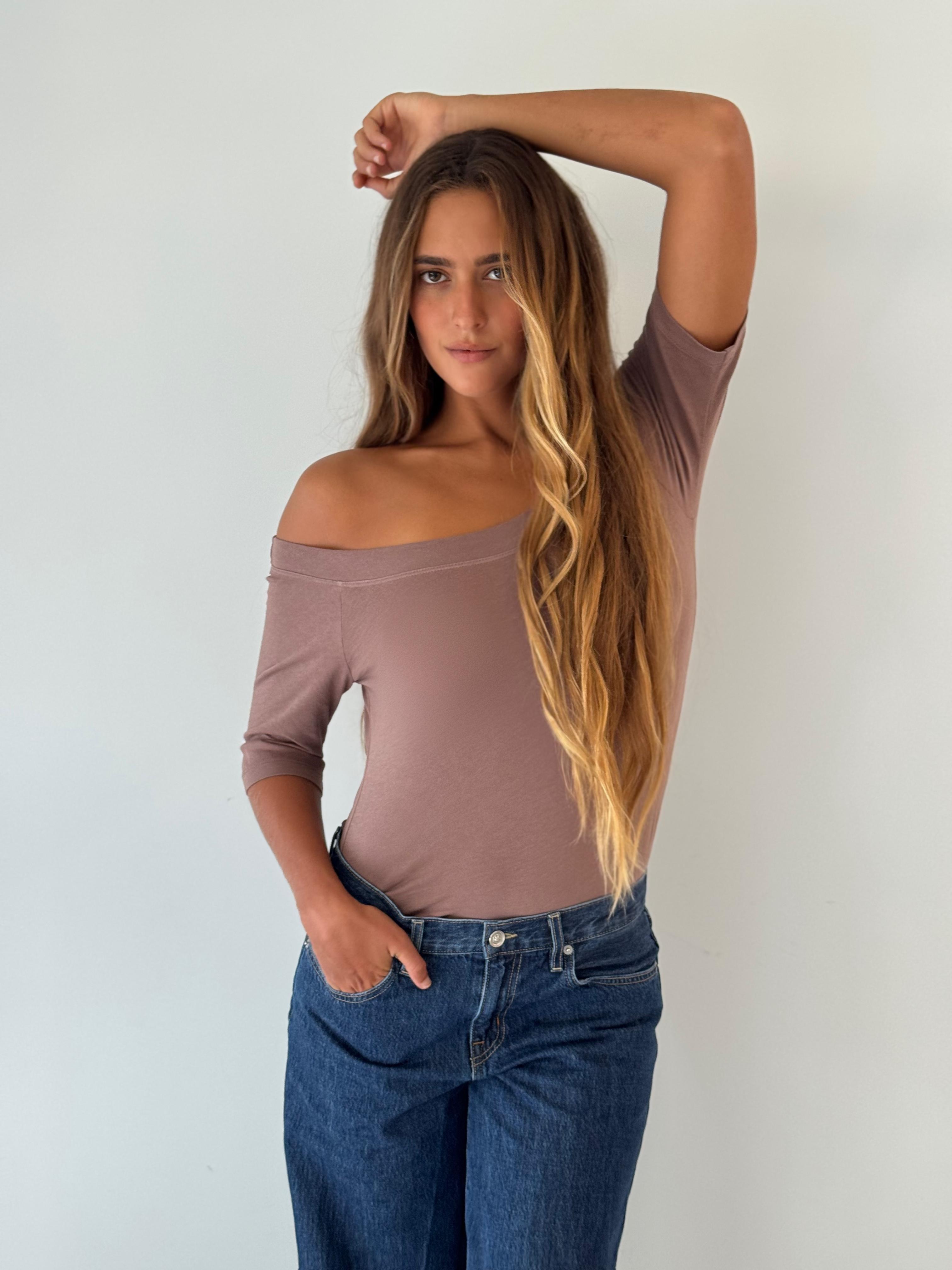 Lucille elbow sleeve CAPPUCCINO