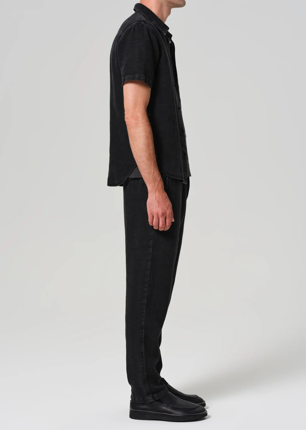Drawstring deck pant WASHED BLACK