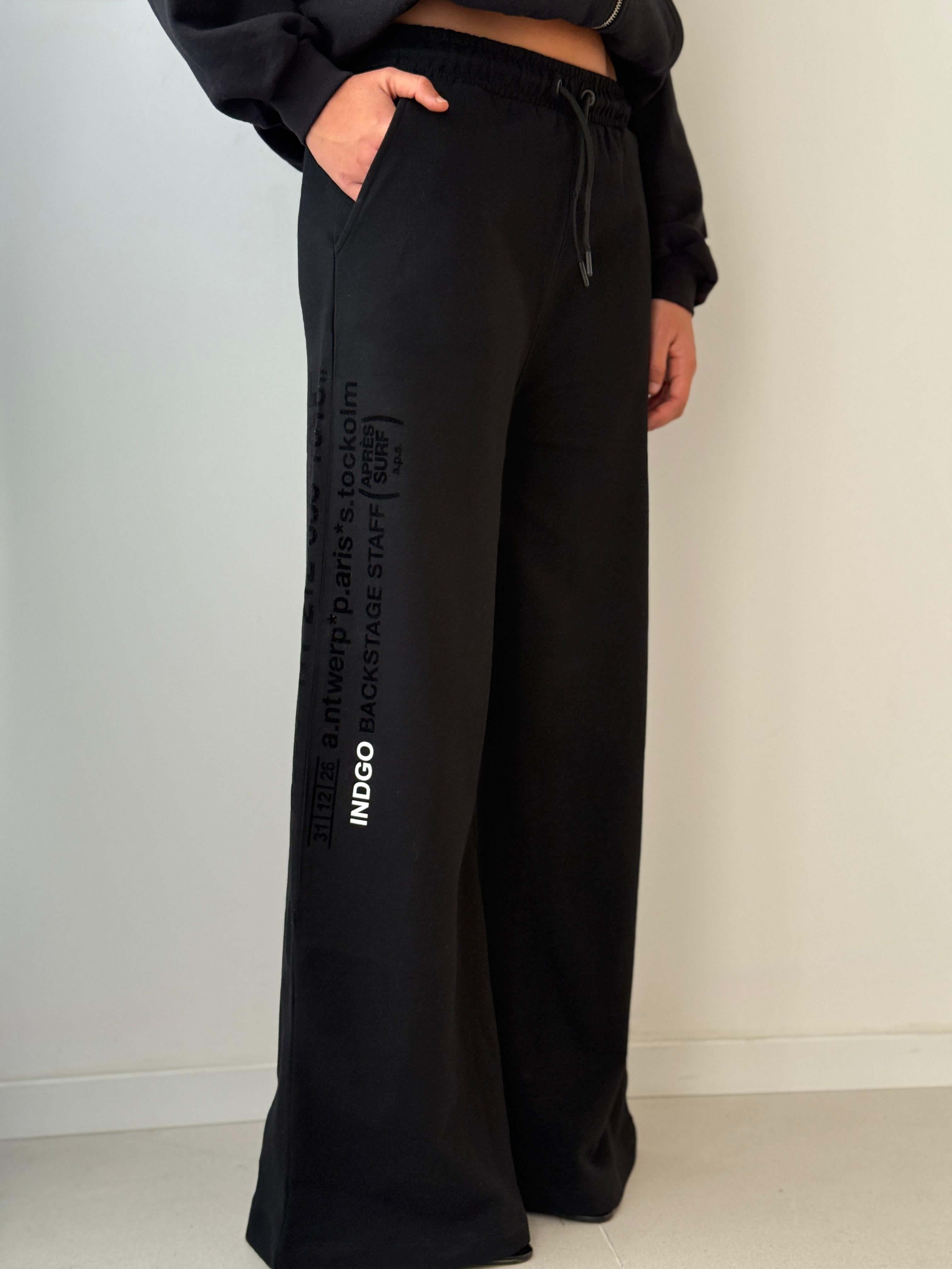 51 Large jog pant cerbiato BLACK